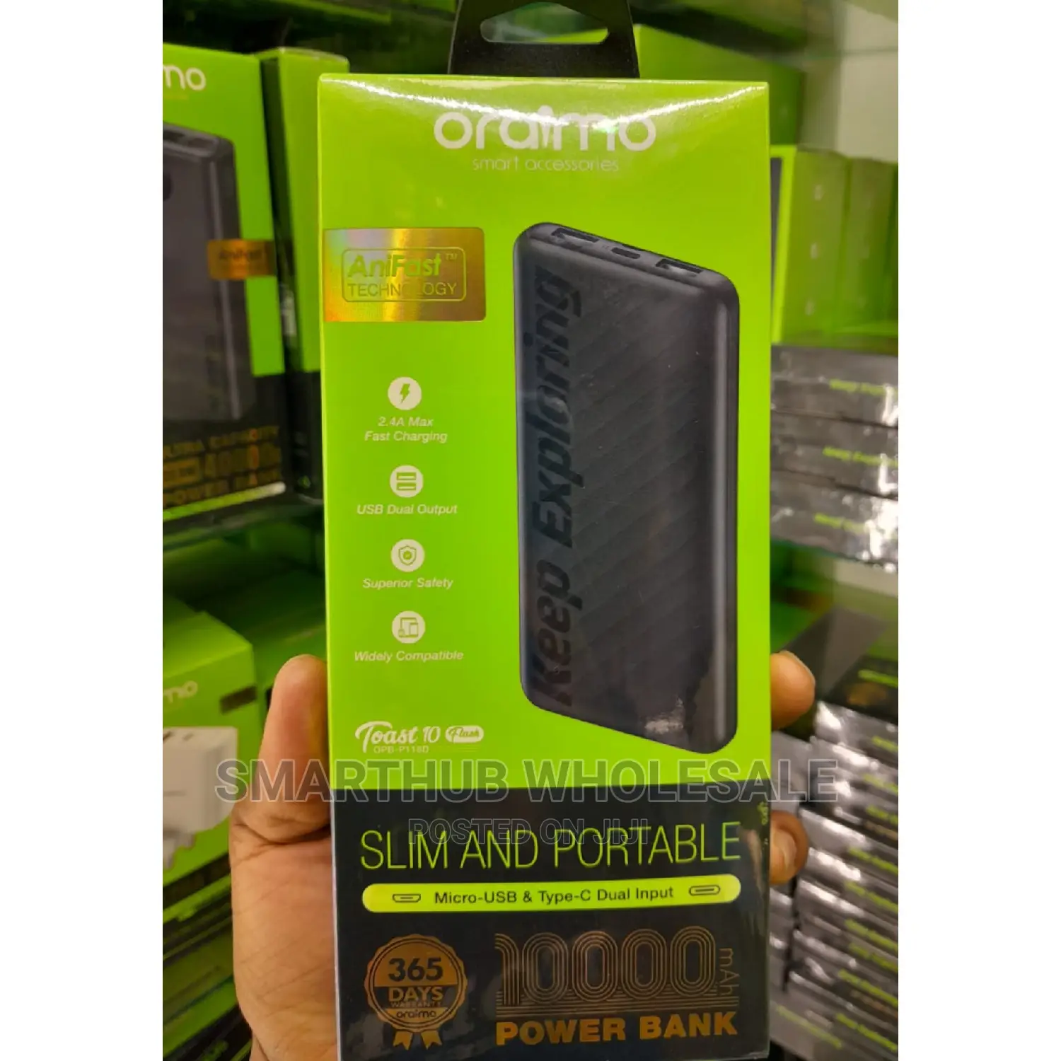 Oraimo Power Bank 10kmah P118d
