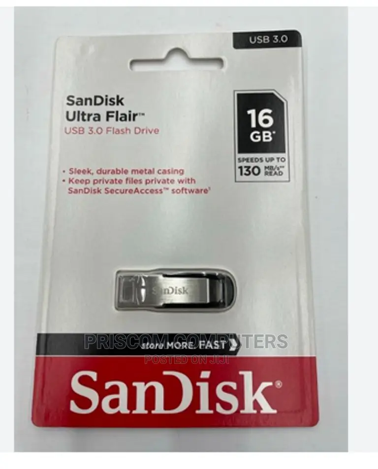 Flash Drive Disk 16GB (3.0 Speed Sandisk)