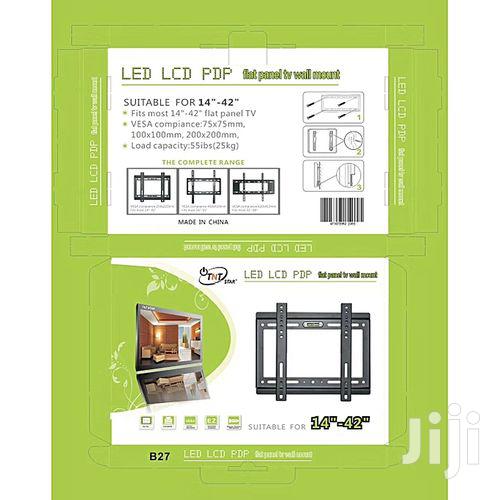 14''- 42'' TV Wall Bracket Holder - Flat Panel - Black