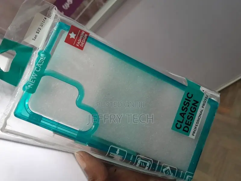Samsung Galaxy S23 Ultra 5G (Blue, Transparent, Shock Proof