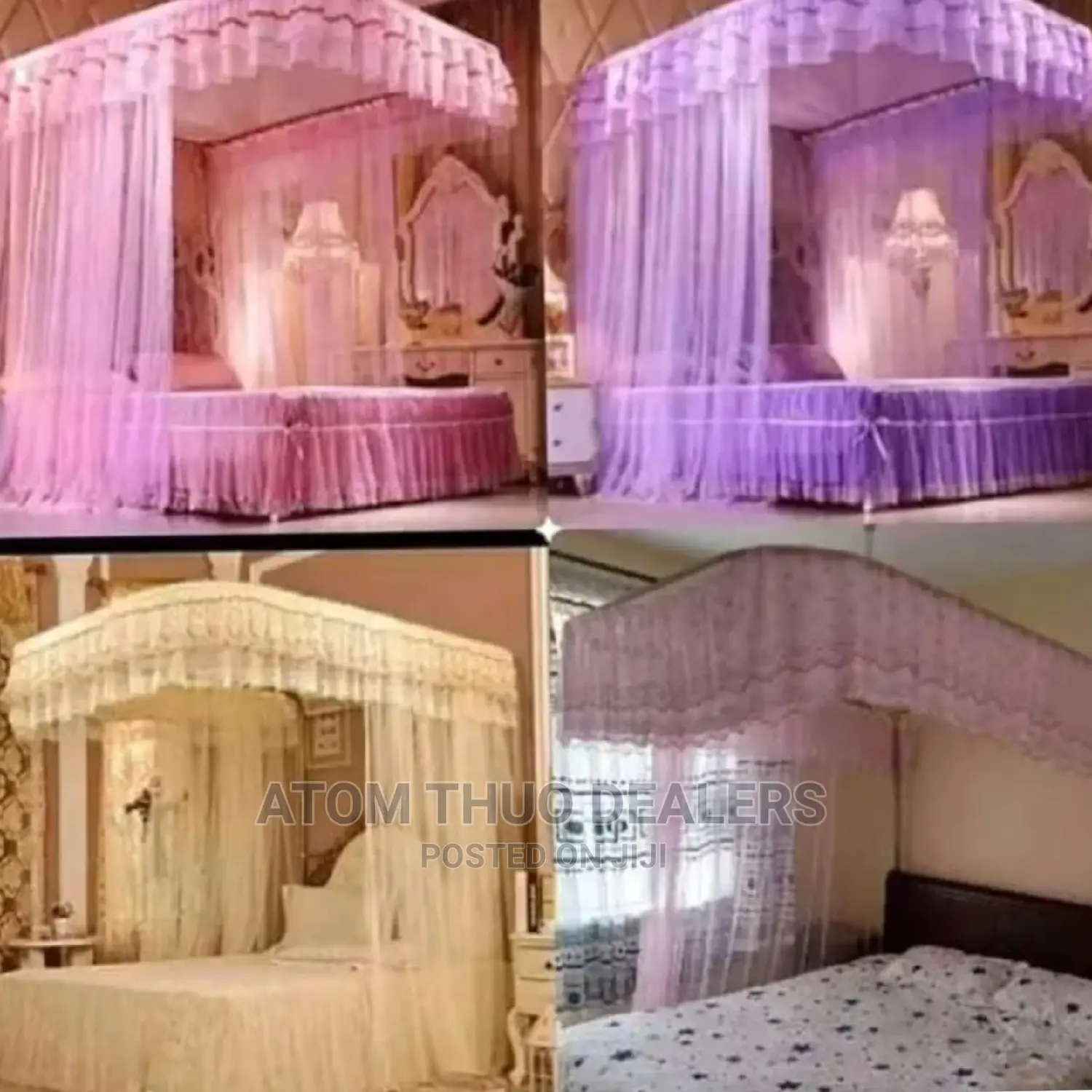 2 Stand Mosquito Net With Sliding Rails 