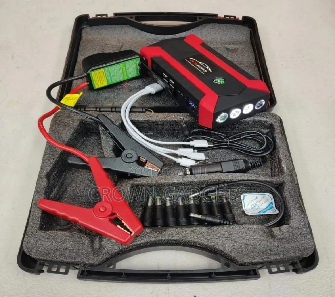 High Power Car Jumpstarter Kit With Tyre Inflator