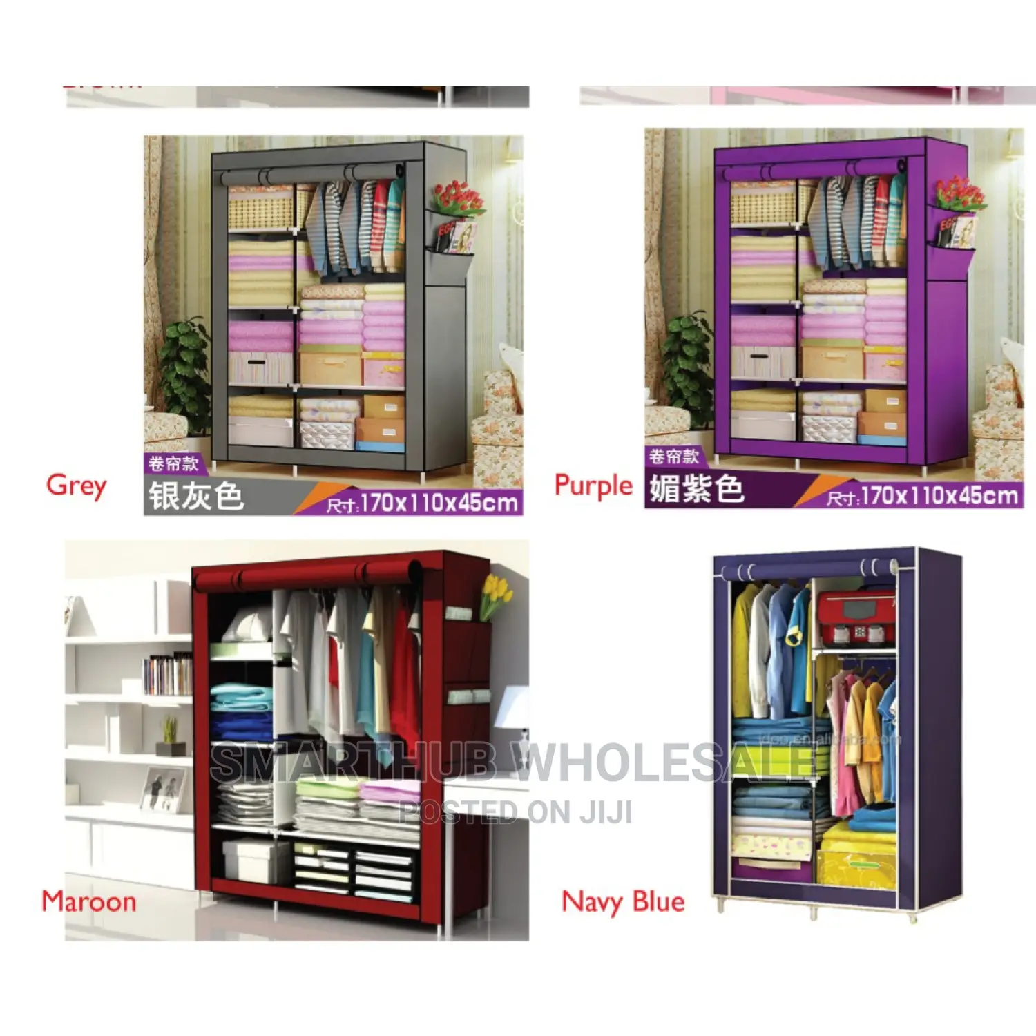 2metallic Column Wardrobe
