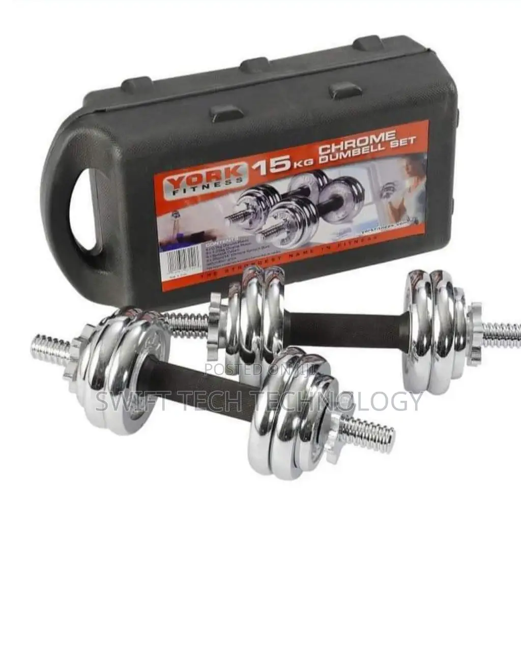 Chrome Dumbbell 15kg .