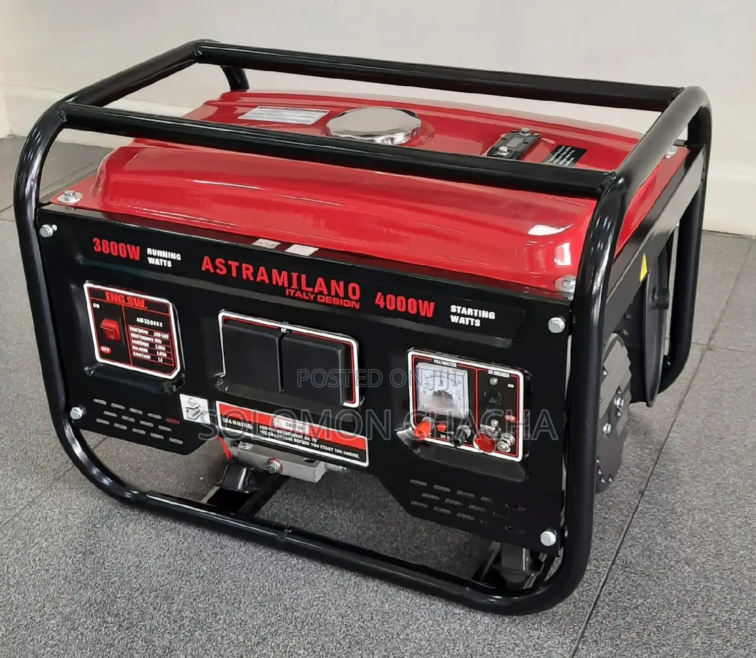 Astramilano Petrol Generator 3.8kw Rope Start