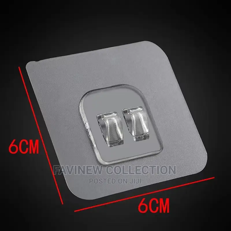 Heavy Duty Clear Adhesive Waterproof Wall Hooks/Stickers
