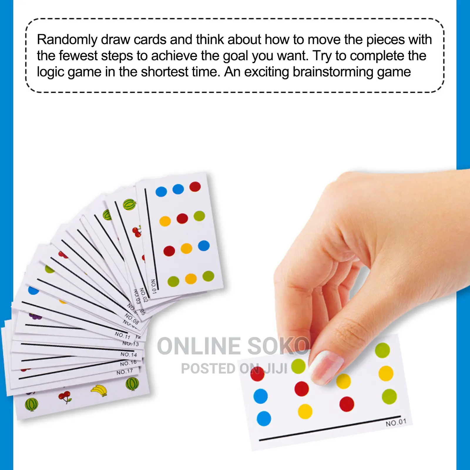 Kids Four-Color Fruit Logic Game Educational Montessori Toy
