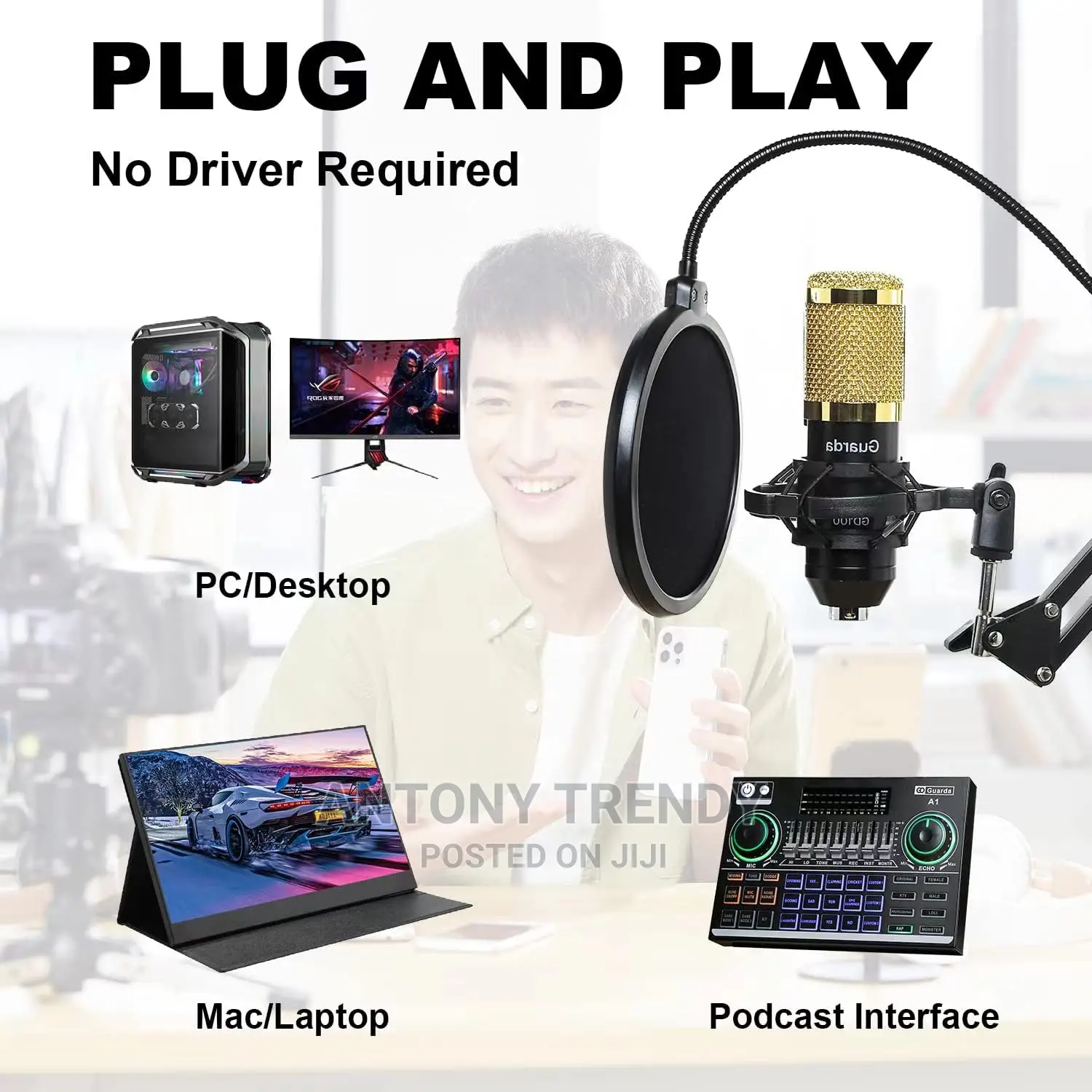 Bm800 Condenser Microphone Professional Voice Recording