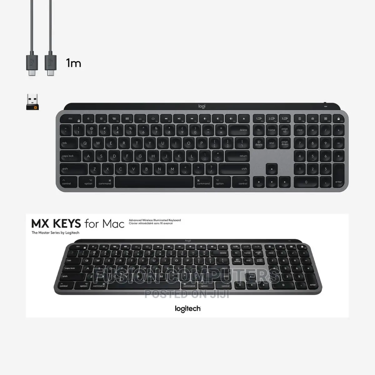 LOGITECH MX Keys Wireless Illuminated Rechargeable Keyboard