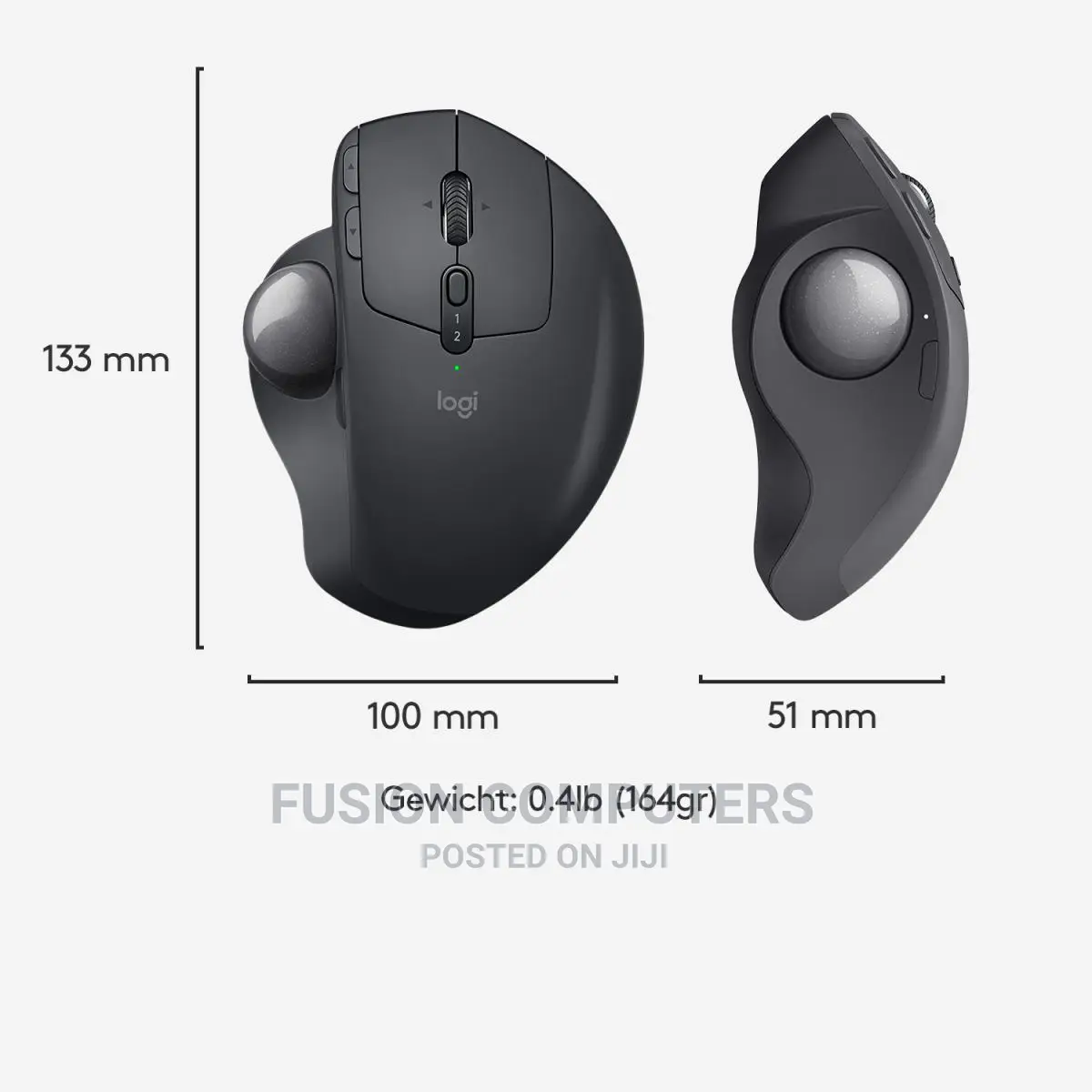 LOGITECH Mx Ergo Wireless Trackball Graphite