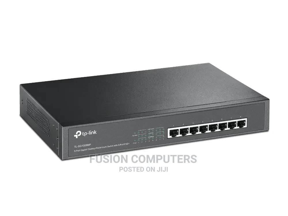 TP-LINK Switch Tl-Sg1008mp Rackmount Gigabit 8-Port Poe+
