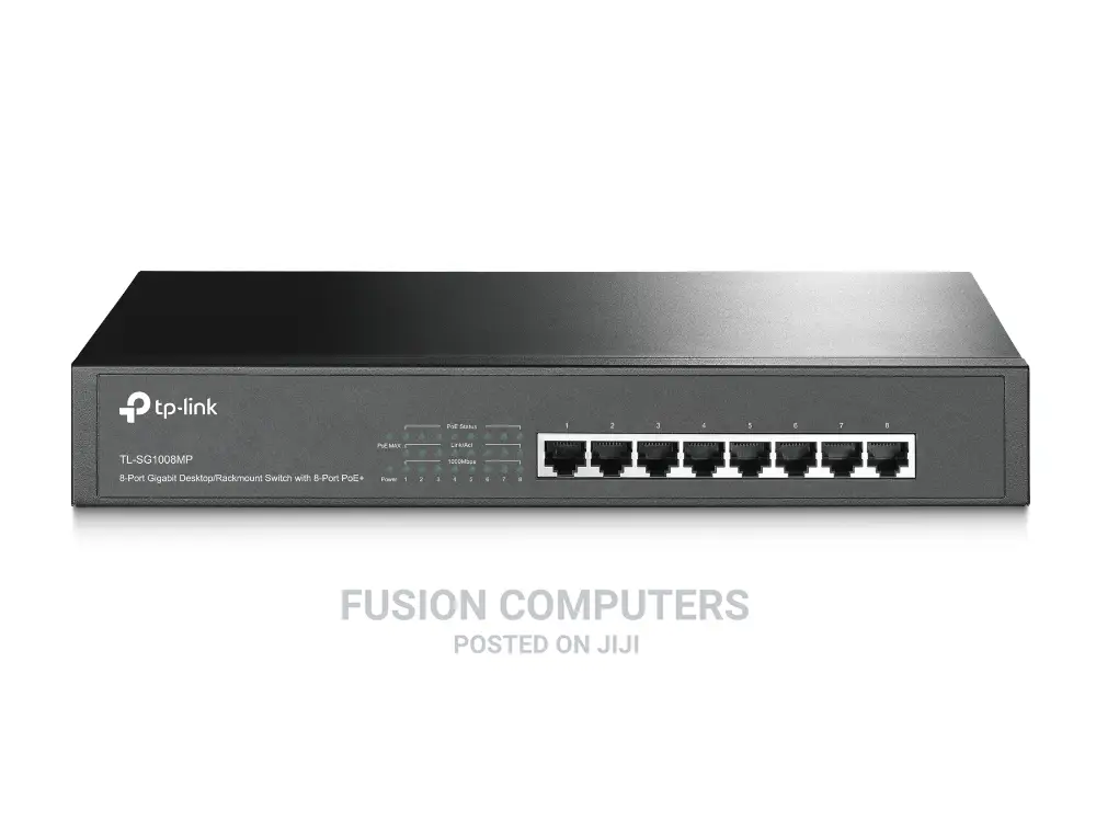 TP-LINK Switch Tl-Sg1008mp Rackmount Gigabit 8-Port Poe+