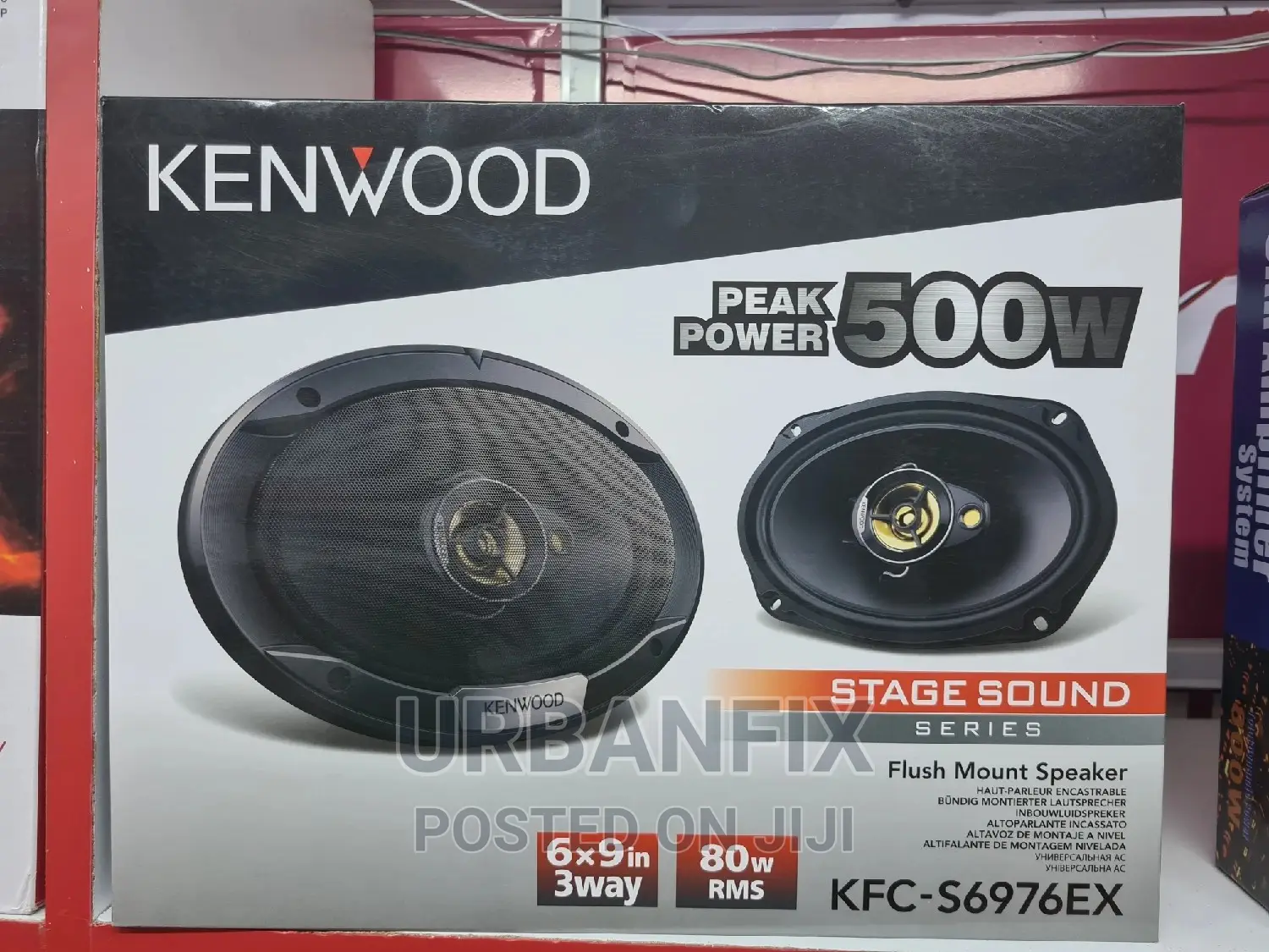 Kenwood 500 Watts Oval Midrange Speakers - 80 Watts RMS