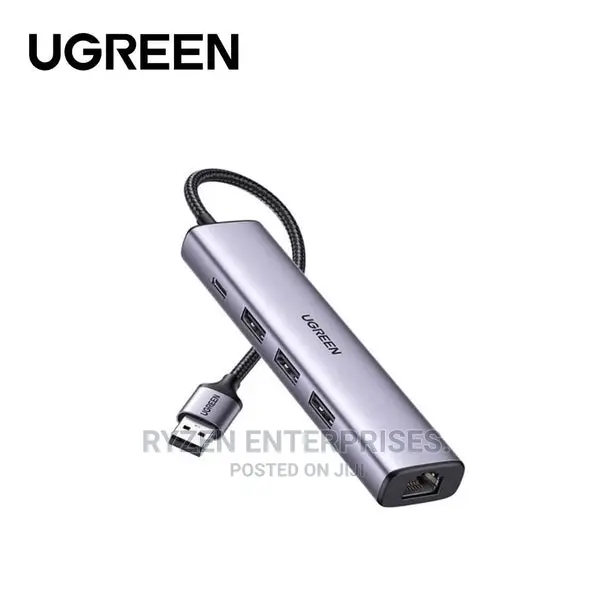 UGREEN USB-C to USB 3.0 Hub (3 Ports) + Gigabit Ethernet