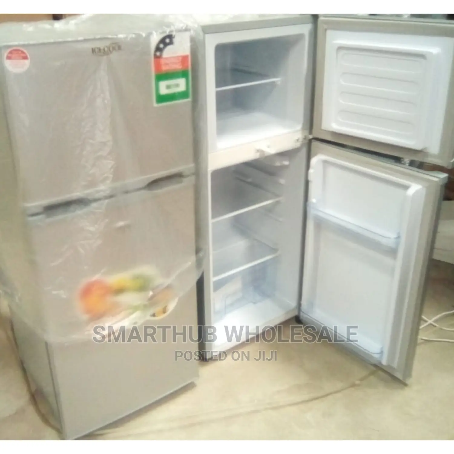 Icecool Double Door 118liters Frigde Refrigerator