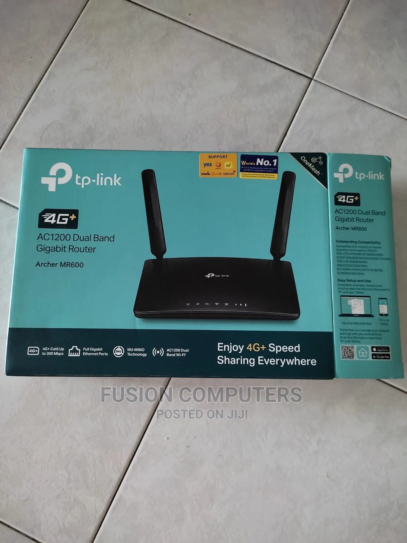Tplink 4G+ Cat6 AC1200 Dual Band Gigabit Router ARCHER MR600