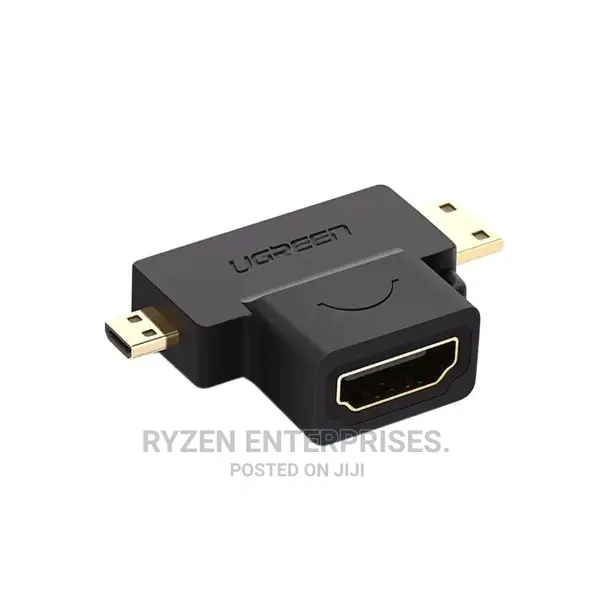 UGREEN Micro HDMI Male + Mini HDMI Male to HDMI Female.