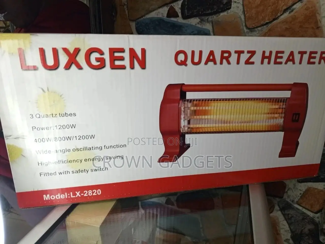 Electrical Quartz Heater With 3 Heating Element,LX-2820