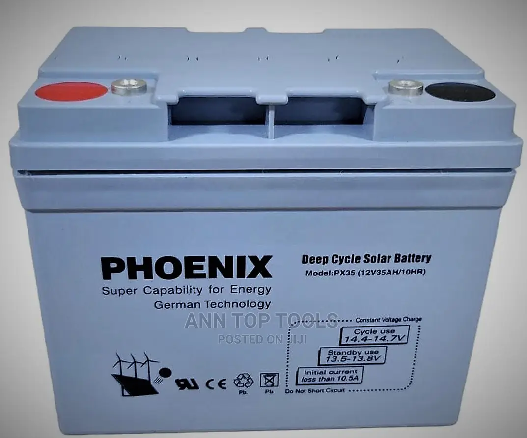 Phoenix 12v35ah Deep Cycle Solar Battery