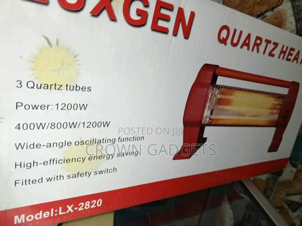 Home Use 3 Quartz Tube Heaters Electric Heating Handles