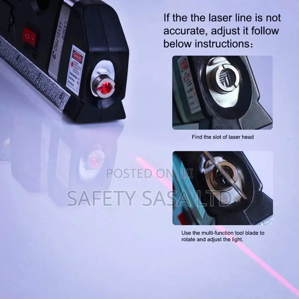 Combine Spirit Level + Laser Ruler + Tape Measure + Ruler