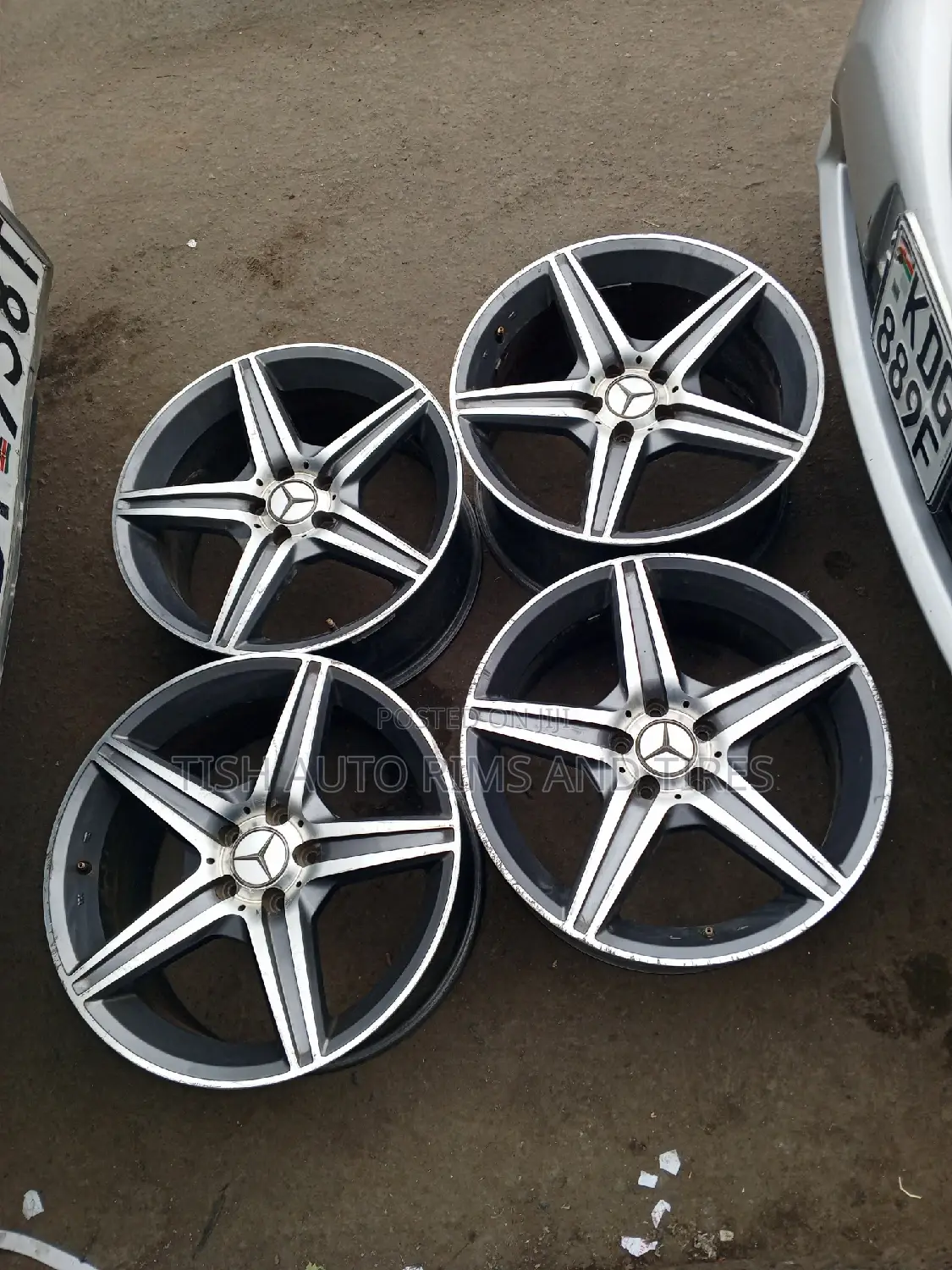 Staggered 19 Inch Mercedes Benz Rims Set