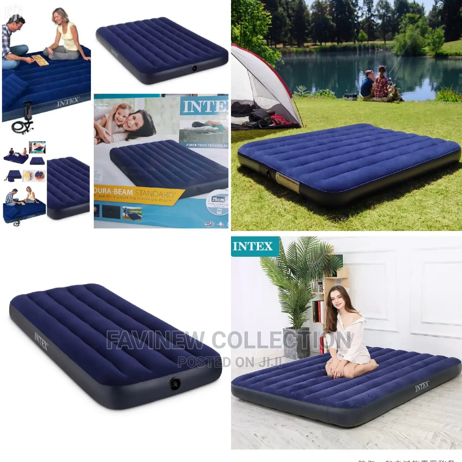 Intex Inflatable Mattress Plus Free - Electric- Pump