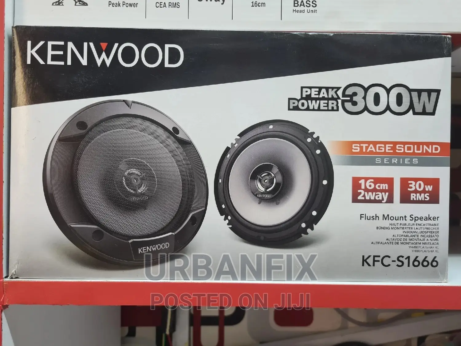 Kenwood 300 Watts 6 Inch Powerful Midrange Speakers