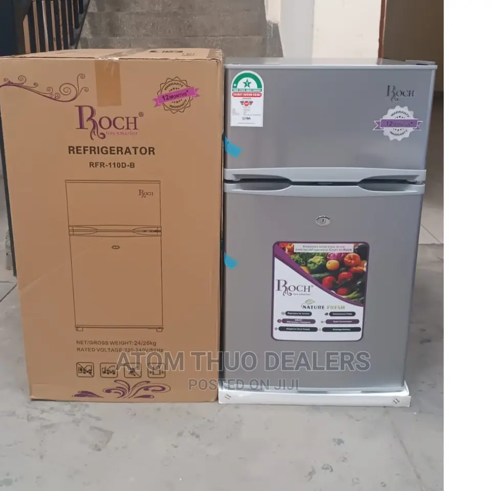 Roch RFR-110D-B Double Door Refrigerator 