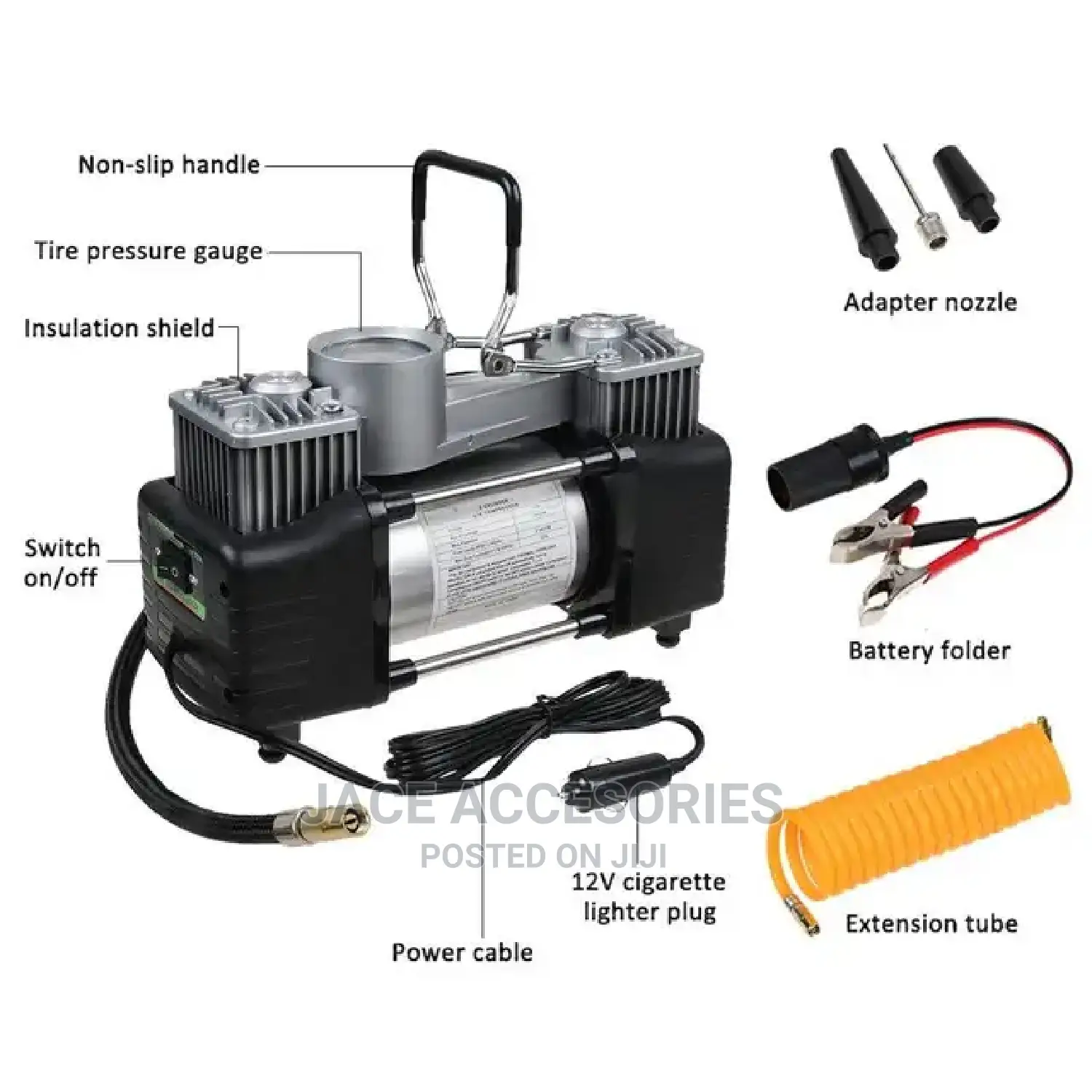 Twin Cylinder Portable Air Compressor