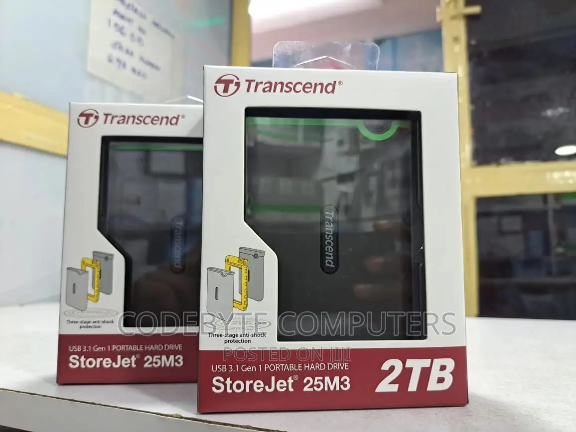 Transcend 2tb Storejet 25m3 Usb 3.1 Gen 1 Portable Drive