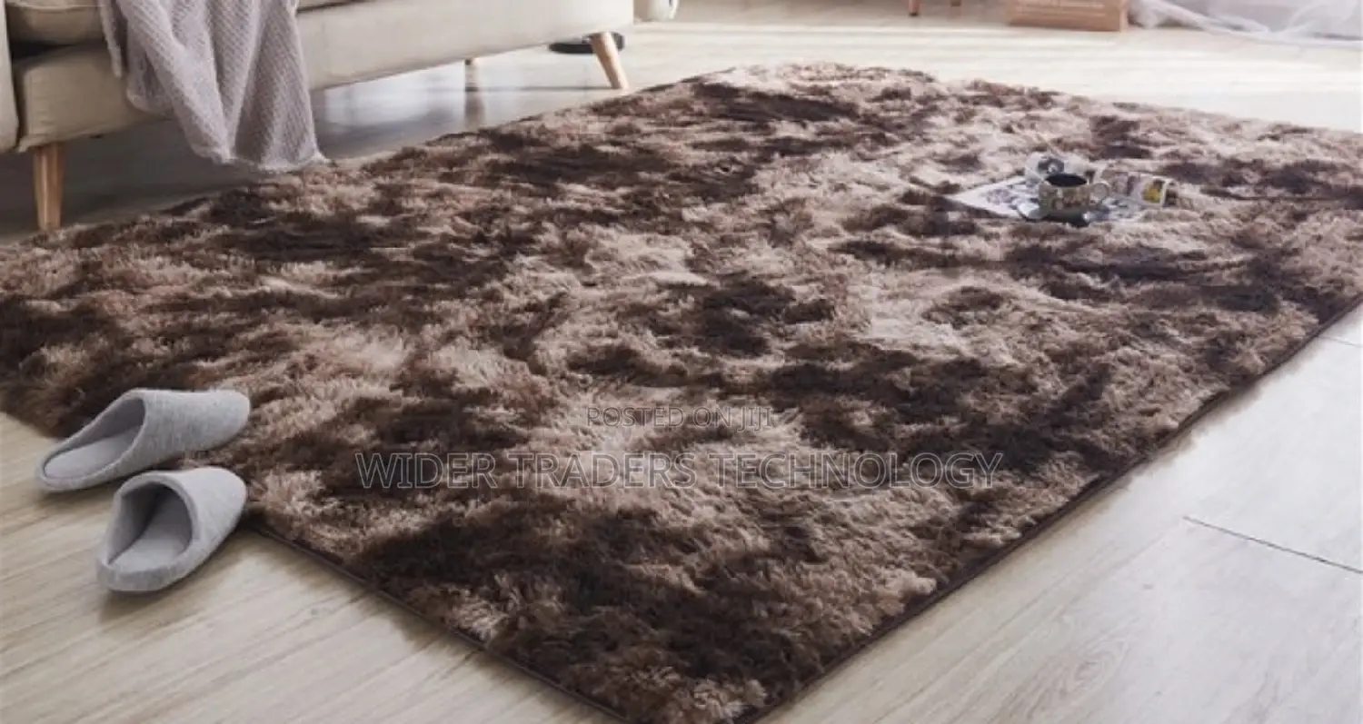 Black Fluffy Carpet
