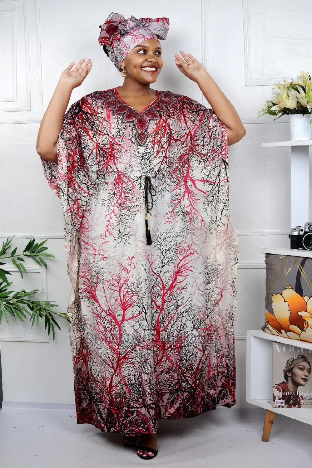 Maxi Dress With Scarf