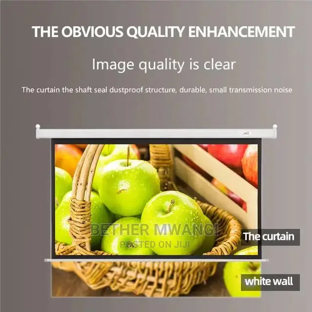 Electric Motorised Rool Down Projector Screen (HDTV)