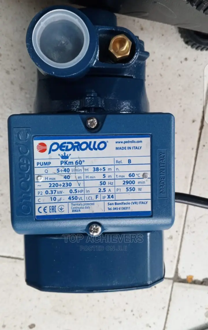 0.5hp Pedrollo Water Pump