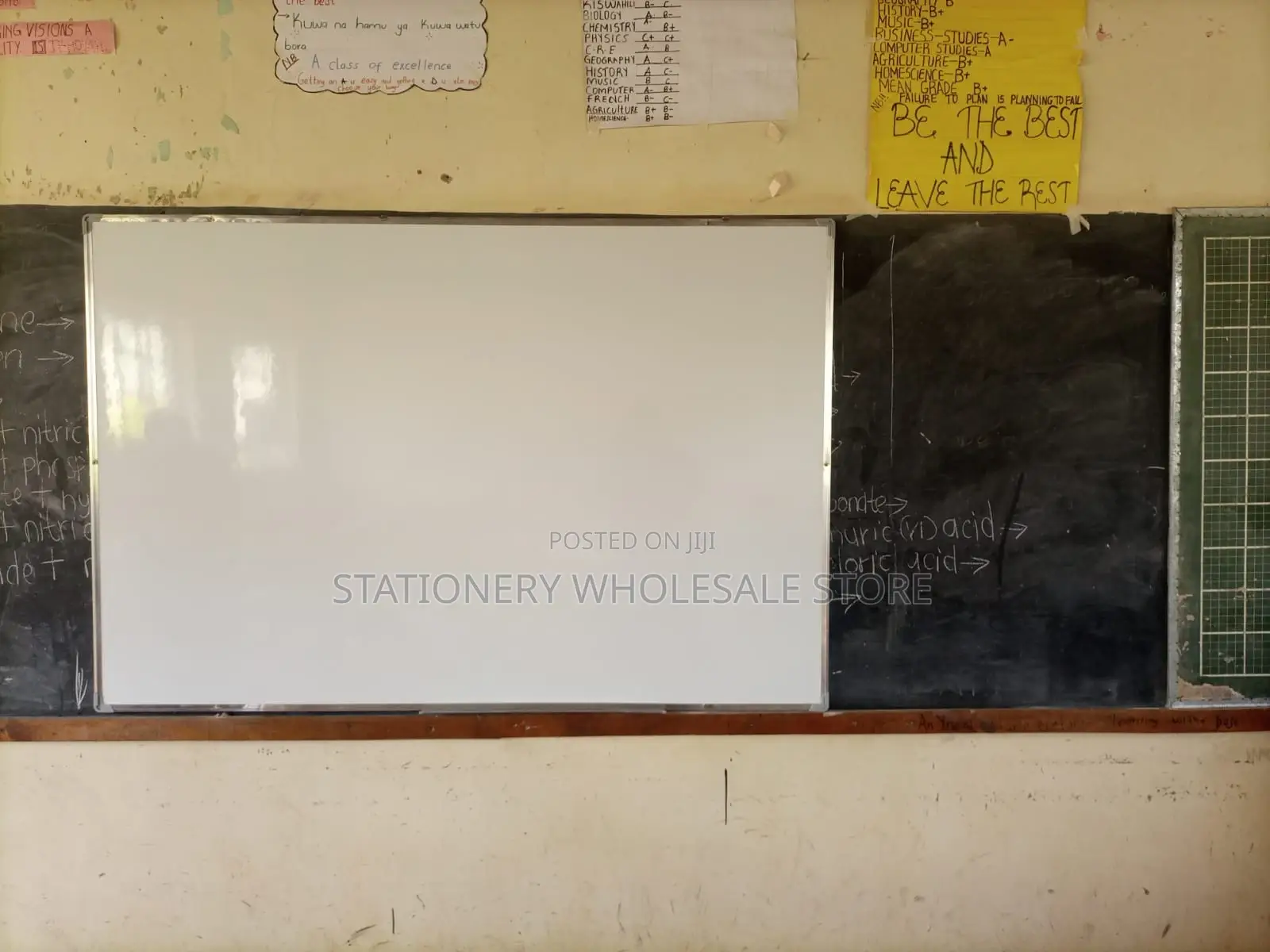 School Writing Board 180cmx120cm Installation Free