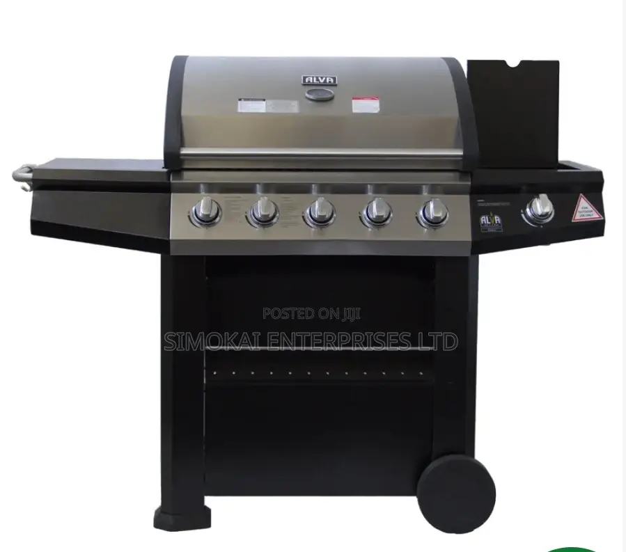 Alva 5-Burner Stainless Steel Gas BBQ With Side Burner