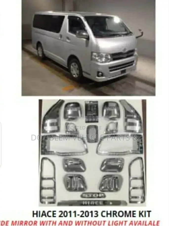 Chrome Kit Toyota Hiace 9L 2010 2011 2012 2013 /Box
