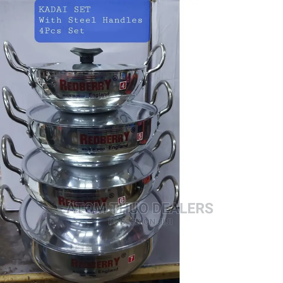Karai Set With Stainless Steel Handles*
4pcs in a Set