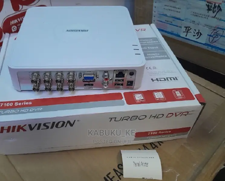 Eight 8 Channels Hikvision DVR -White