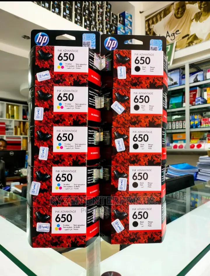 Hp 650 Cartridges Black And Colours
