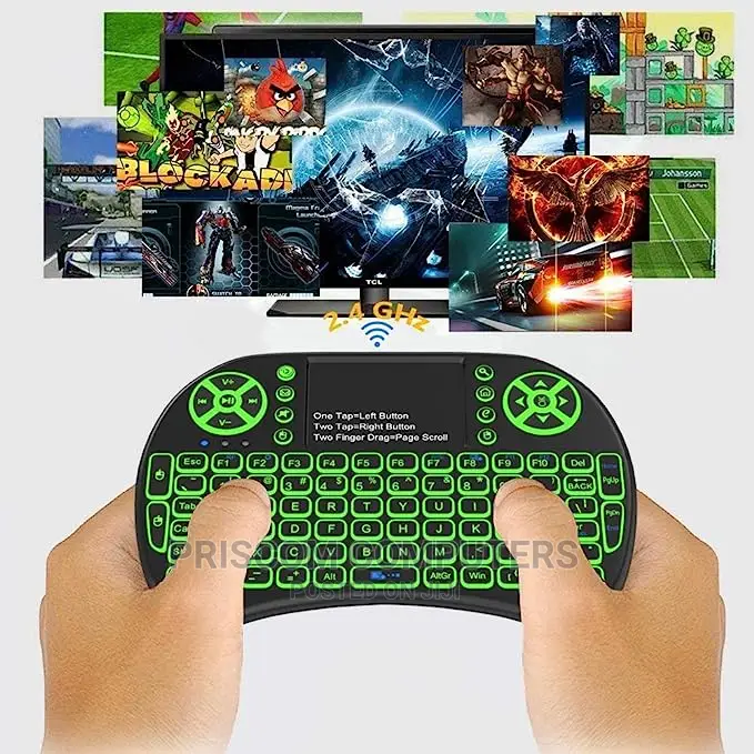 Backlit Mini Keyboard Touchpad Mouse, Mini Wireless Keyboard