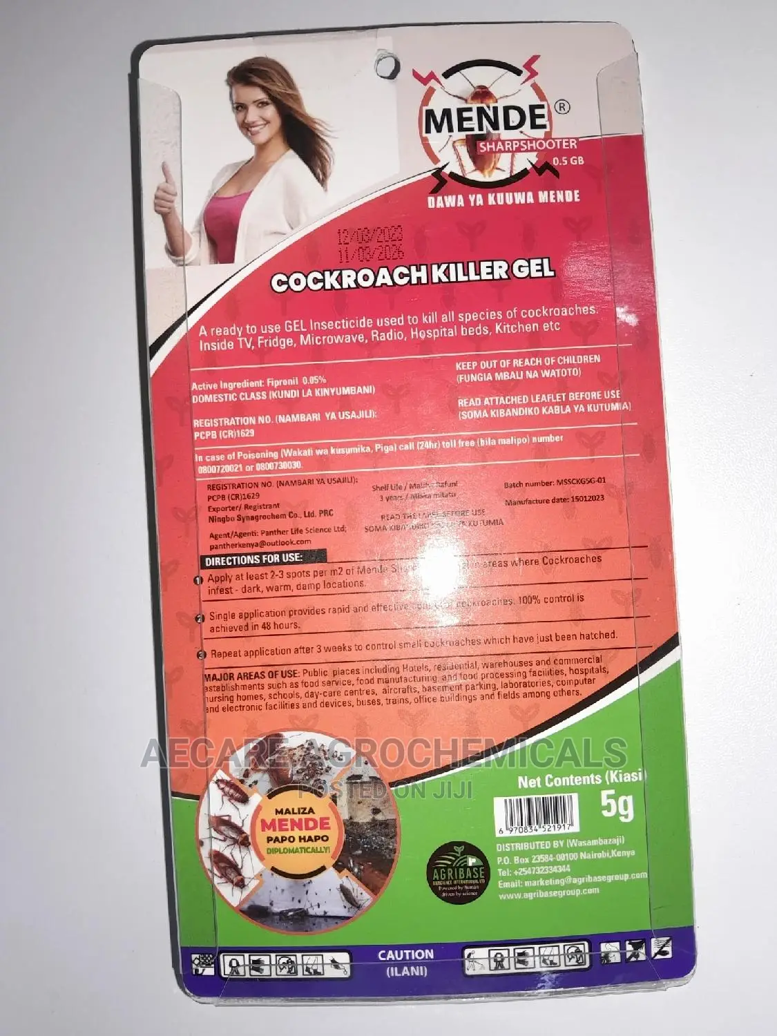 MENDE SHARPSHOOTER 0.5GB 5grams Cockroach Killer Gel