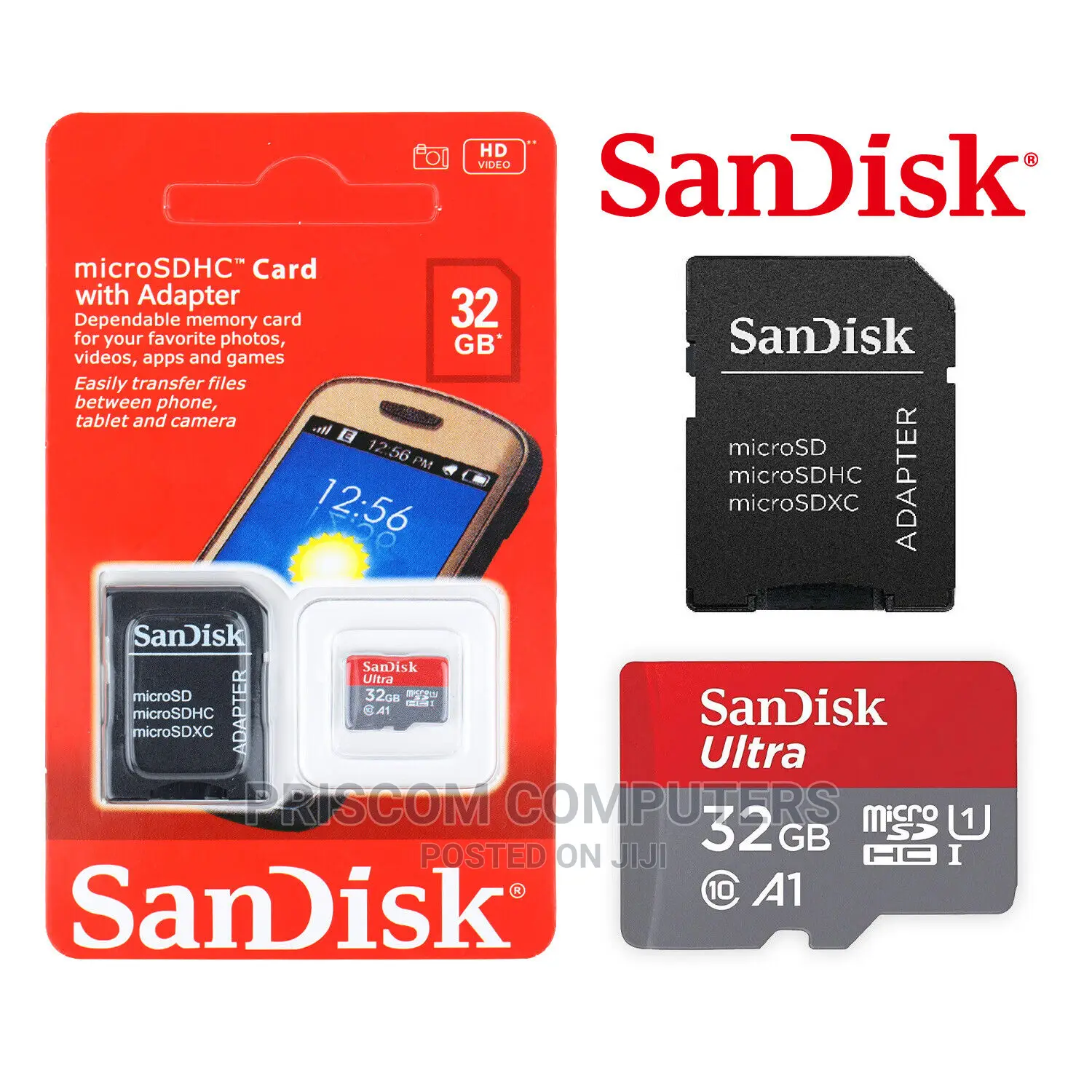 Original Sandisk Memory Card For 8gb, 16gb, 32gb, 64gb 128gb