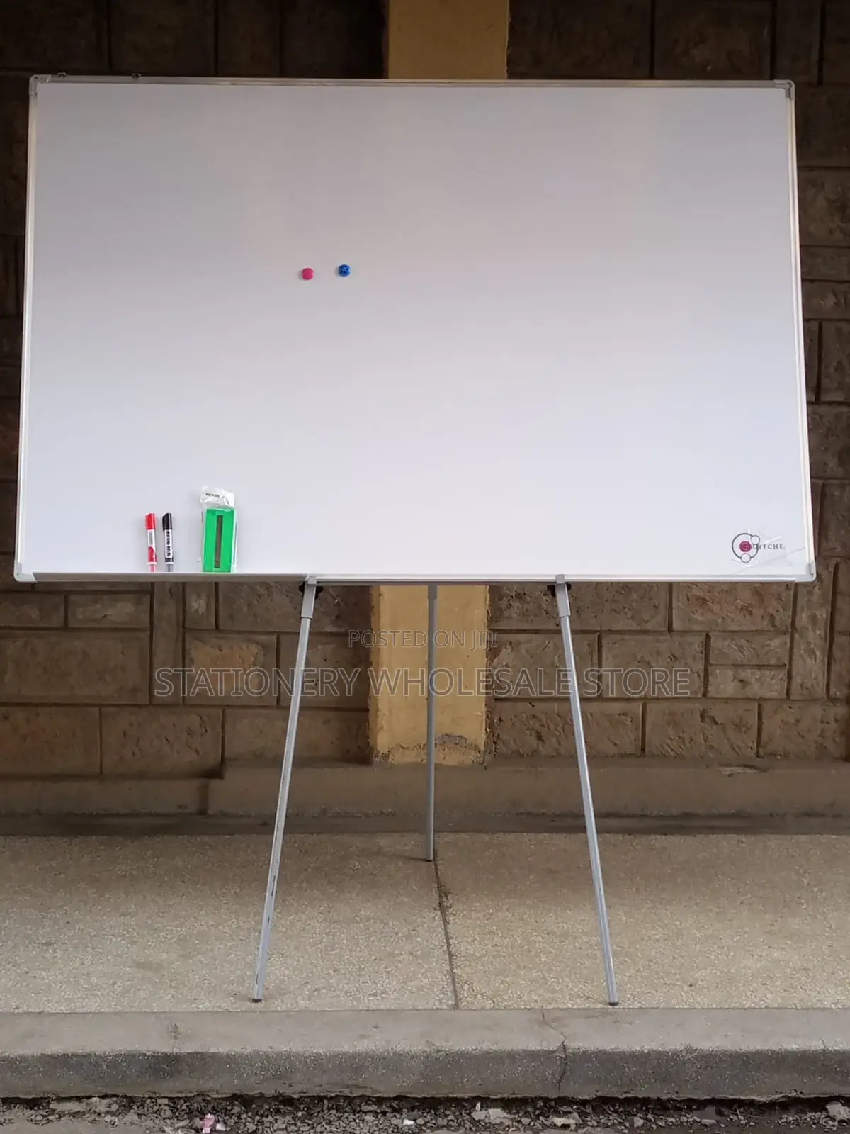 White Board 6ftx4ft With Tripod Whiteboard Stand