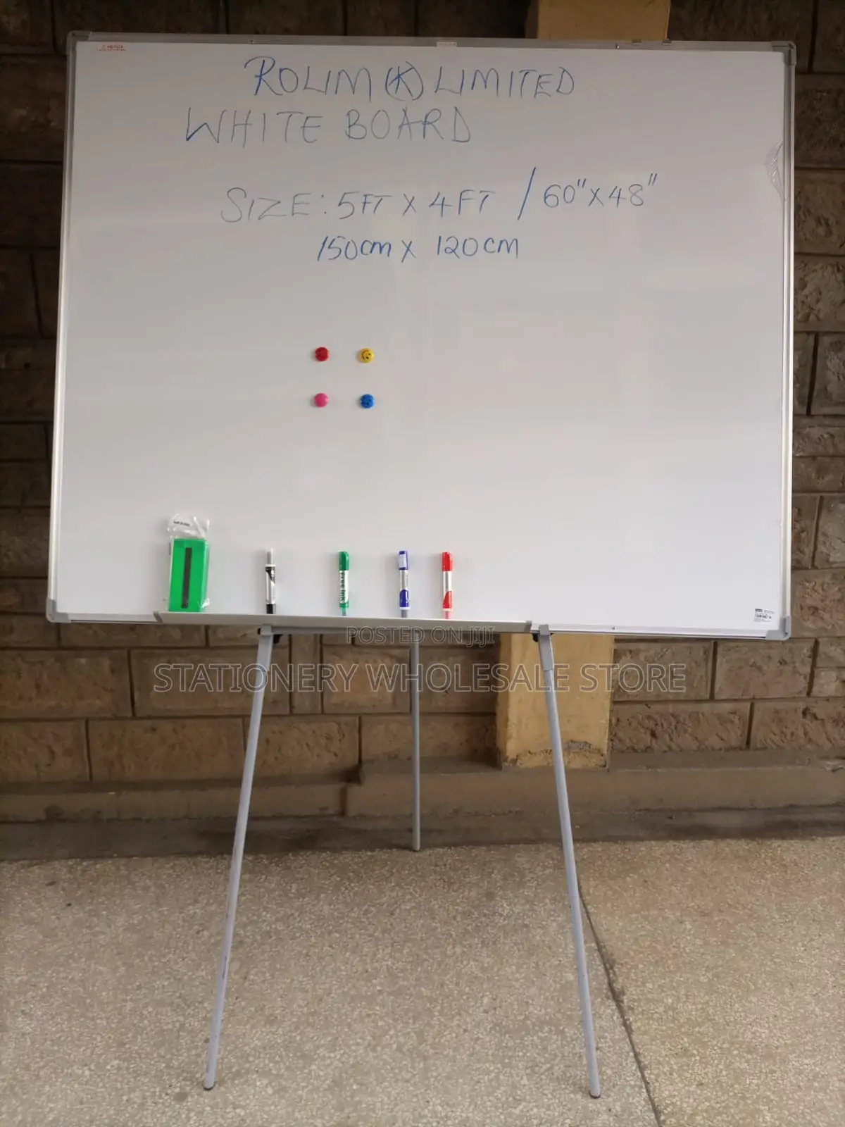 White Board 180cmx120cm With Tripod Stand