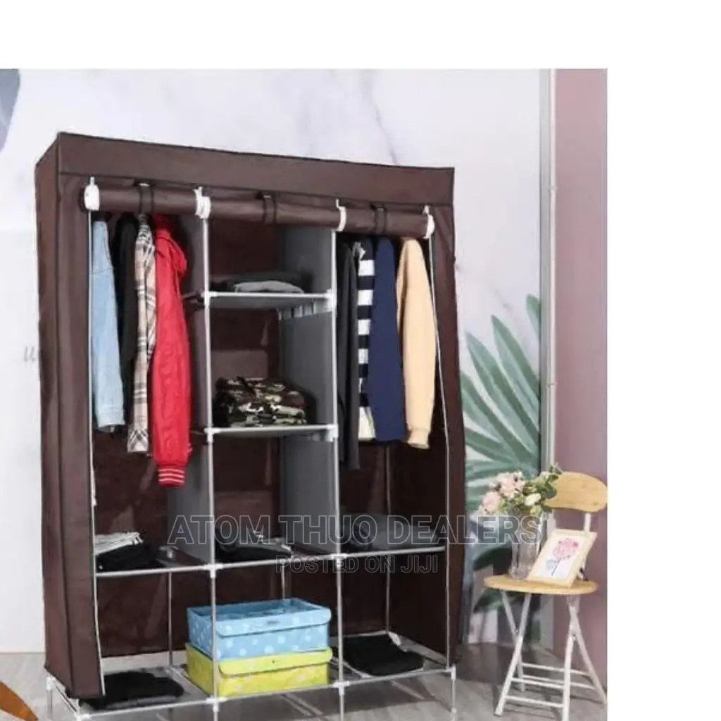 Metallic Wardrobe With 3 Columns
