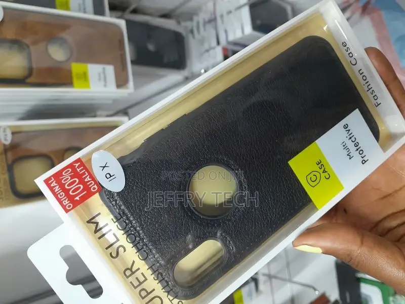 Genuine Leather Back Cover Case for Apple iPhone X XS