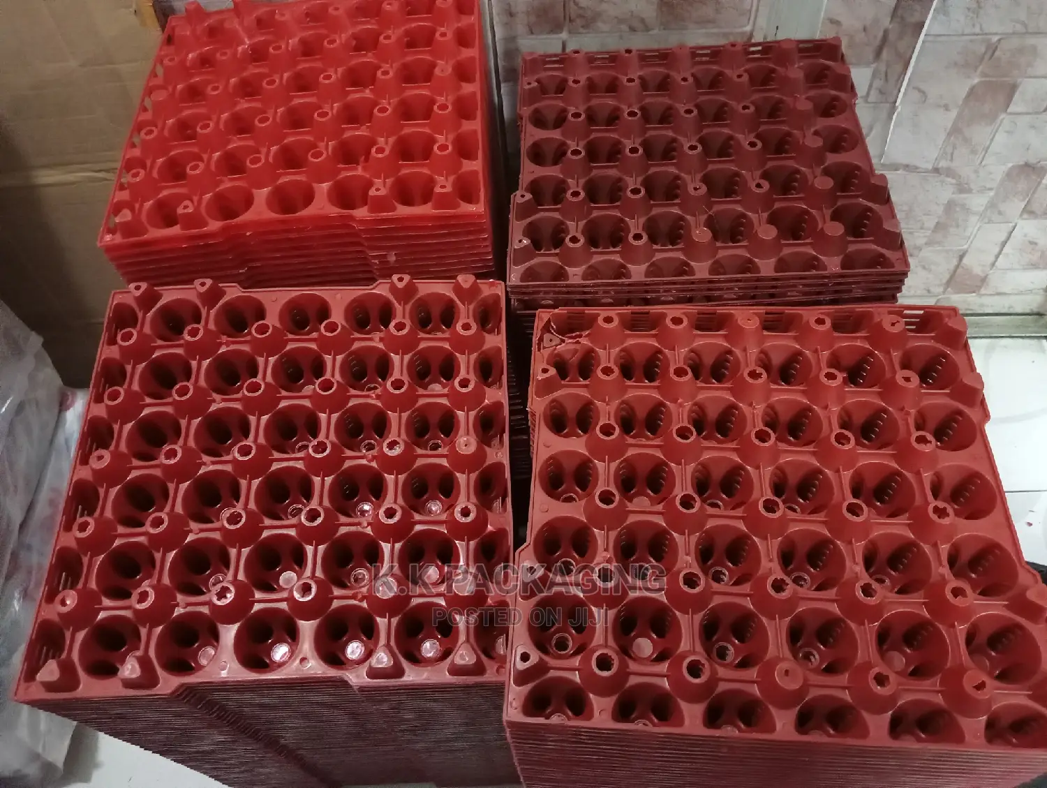 Empty Plastic Egg Trays