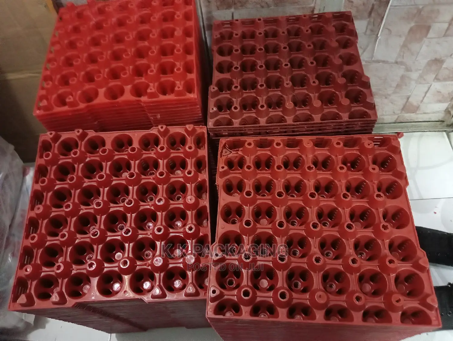 Empty Plastic Egg Trays